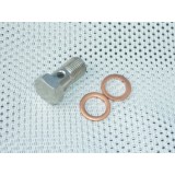 BRZDOVÝ ŠROUB HYDRAULICKÝ  + 2KS MĚDĚNÉHO TĚSNĚNÍ - M10X1,25  (TŘMEN JAWA NOVÝ TYP)